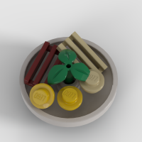 Stegt Flæsk in "Child Minifig" scale from LEGO Masters DK S01E05